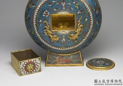 图片[2]-Copper flask in cloisonne enamels, Qianlong reign (1736-1795), Qing dynasty.-China Archive